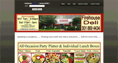 Desktop Screenshot of firehousedeli.com